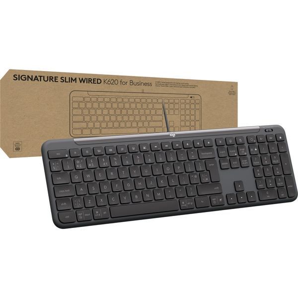 Клавіатура Logitech Signature Slim K620 for Business Graphite (920-013333) 560913 фото