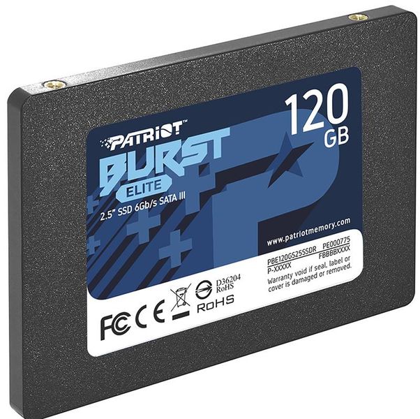 Накопичувач SSD 120GB Patriot Burst Elite 2.5" SATAIII TLC (PBE120GS25SSDR) 336784 фото