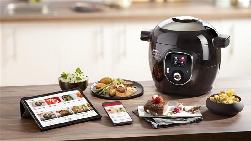 Мультиварка-скороварка Tefal Cook4me+ Connect CY855830 370890 фото