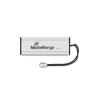 Флеш-накопичувач USB3.0 32GB MediaRange Black/Silver (MR916) 478924 фото