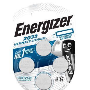 Батарейка Energizer 2032 Ultimate Lithium, CR2032 BL 4шт 589555 фото