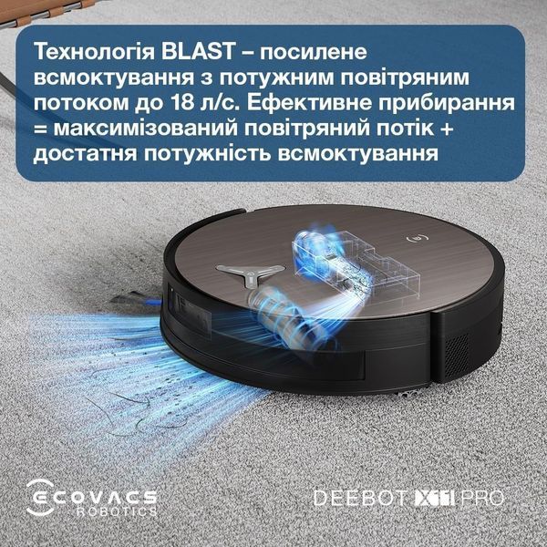 Робот-пилосос Ecovacs Deebot X11 Pro Omni (DEX99-1 Black) 583520 фото