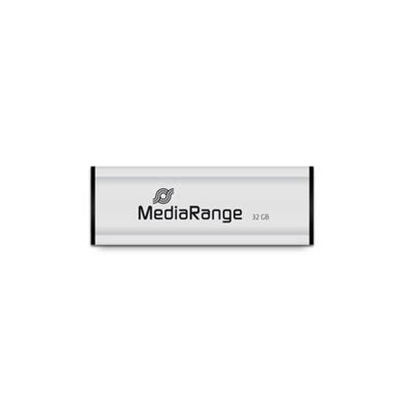 Флеш-накопичувач USB3.0 32GB MediaRange Black/Silver (MR916) 478924 фото