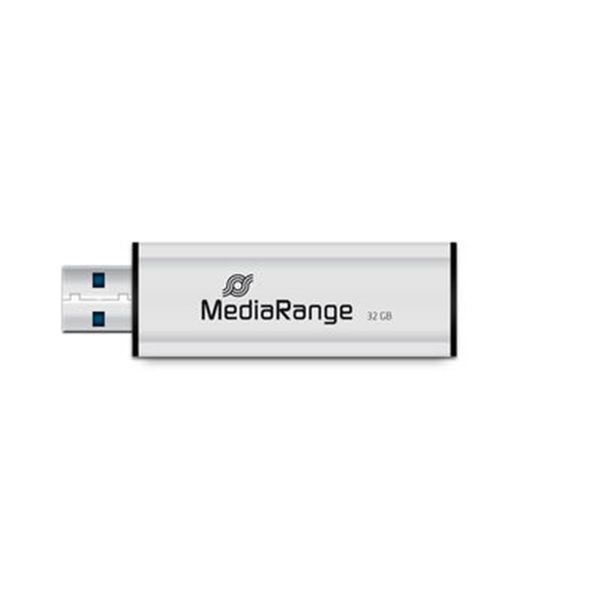 Флеш-накопичувач USB3.0 32GB MediaRange Black/Silver (MR916) 478924 фото