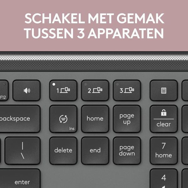 Клавiатура бездротова Logitech Signature Slim K950 US Graphite USB (920-012465) 512455 фото