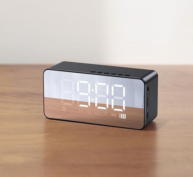 Настільний годинник Usams US-YX007 Multi-functional Alarm Clock Black (YX7LY01) 523221 фото