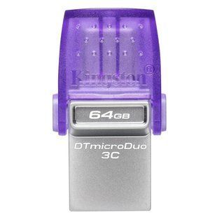 Флеш-накопичувач USB3.2 64GB Type-C Kingston DataTraveler microDuo 3C (DTDUO3CG3/64GB) 409980 фото