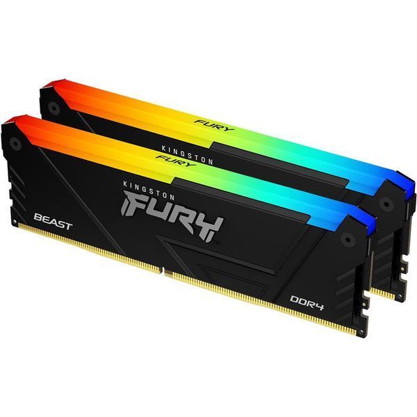 Модуль пам`яті DDR4 2x16GB/3200 Kingston Fury Beast RGB (KF432C16BB12AK2/32WP) 569851 фото