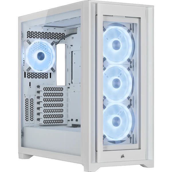 Корпус Corsair iCUE 5000X RGB QL Tempered Glass White (CC-9011233-WW) без БЖ 413809 фото