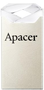 Флеш-накопичувач USB 32GB Apacer AH111 Silver/Crystal (AP32GAH111CR-1) 242555 фото