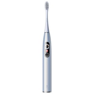 Розумна зубна електрощітка Oclean X Pro Digital Electric Toothbrush Glamour Silver (6970810552560) 446242 фото