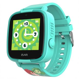 Дитячий телефон-годинник з GPS трекером Elari FixiTime Fun Green (ELFITF-GR) 404168 фото