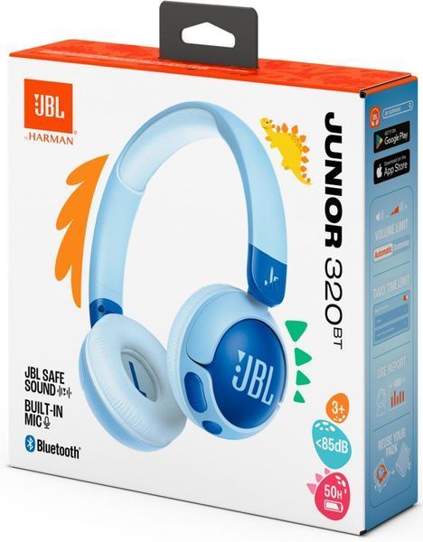 Bluetooth-гарнітура JBL JR320BT Blue (JBLJR320BTBLU) 533278 фото