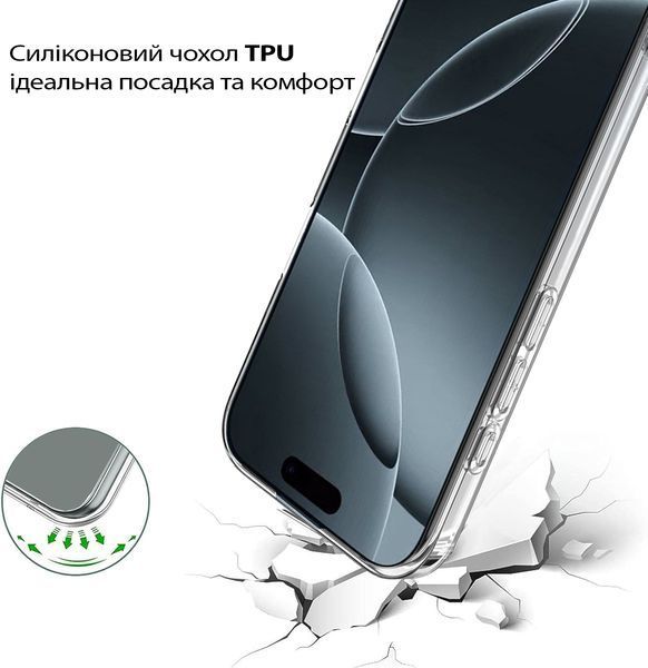 Чохол-накладка BeCover для Apple iPhone 17 Transparancy (713757) 572454 фото