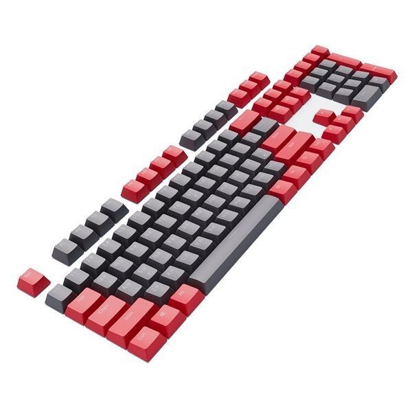 Набір кейкапів Dark Project PBT KS-42 ENG/UA/RU Black/Red (DP-KS-0042) 585326 фото