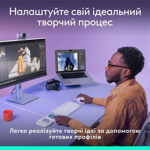 Консоль Logitech MX Creative Console Pale Grey (920-012932) 588402 фото