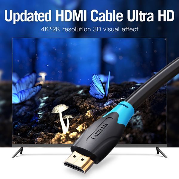 Кабель Vention HDMI - HDMI V 2.0, (M/M) 2 м, Black (AACBH) 290857 фото