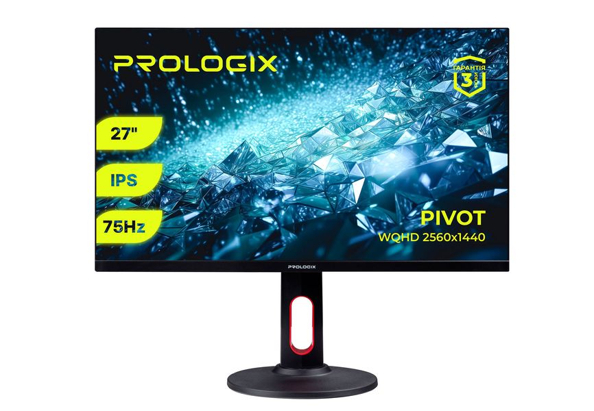 Монітор Prologix 27" PL2724QP IPS Black 477993 фото