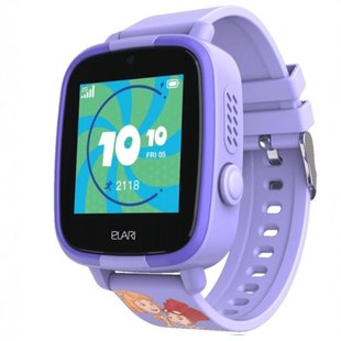 Дитячий телефон-годинник з GPS трекером Elari FixiTime Fun Lilac (ELFITF-LIL) 404169 фото