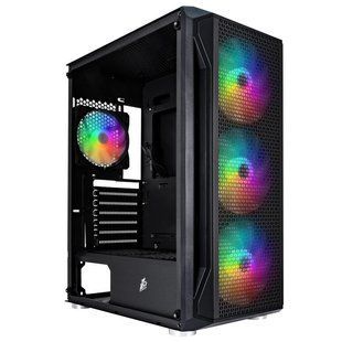 Корпус 1stPlayer X5-BK-4F1 Black без БЖ 550159 фото