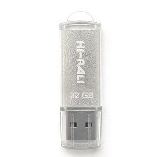 Флеш-накопичувач USB 32GB Hi-Rali Rocket Series Silver (HI-32GBVCSL) 305097 фото