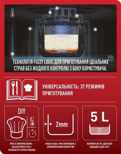 Мультиварка Tefal Essential Cook RK321A34 455405 фото