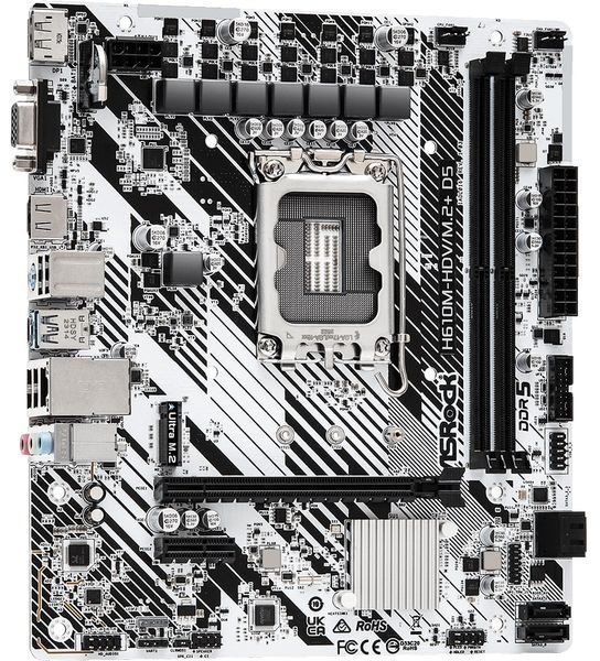 Материнська плата ASRock H610M-HDV/M.2+ D5 Socket 1700 556999 фото