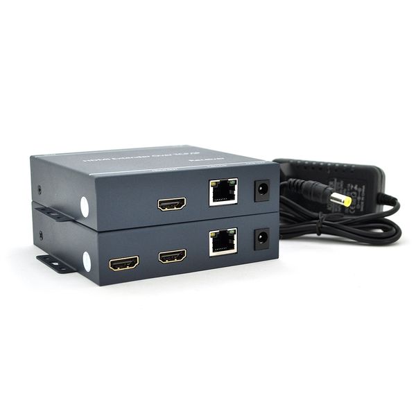 Адаптер Voltronic HDMI - RJ-45+DC-jack (F/F), Black (YT-SCPE HDM-200m1080Р/16770) 350212 фото