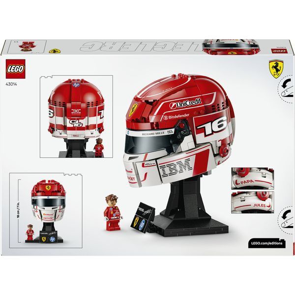 Конструктор LEGO Editions Formula 1 Шолом Шарля Леклера з команди Scuderia Ferrari HP (43014) 623062 фото