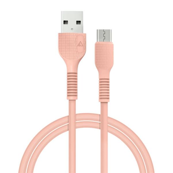 Кабель ACCLAB AL-CBCOLOR-M1PH USB - micro USB (M/M), 1.2 м, Peach (1283126518164) 435550 фото