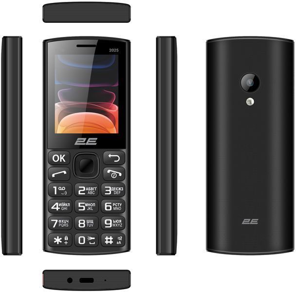 Мобiльний телефон 2E E240 2025 Dual Sim Black (794300867202) 617731 фото