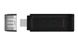 Флеш-накопичувач USB3.2 64GB Type-C Kingston DataTraveler 70 Black (DT70/64GB) 306907 фото 4