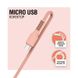 Кабель ACCLAB AL-CBCOLOR-M1PH USB - micro USB (M/M), 1.2 м, Peach (1283126518164) 435550 фото 3