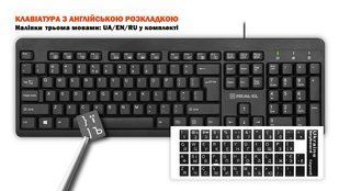 Комплект (клавіатура, миша) REAL-EL Standard 504 Kit Black (EL123100037) 582533 фото