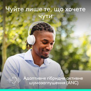Bluetooth-гарнітура Logitech Zone Wireless 2 ES Off-White (981-001508) 589676 фото