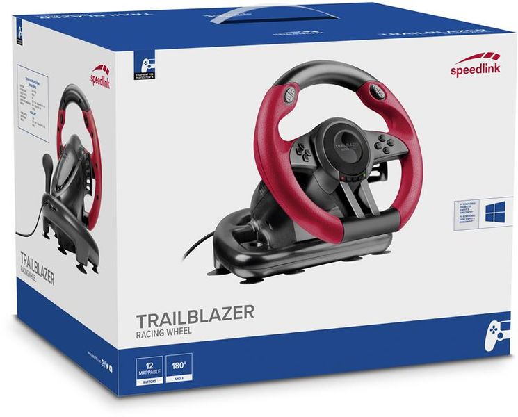 Кермо Speed Link Trailblazer Racing Wheel (SL-450500-BK) Black/Red USB 226596 фото