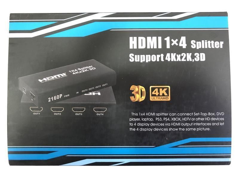 Розгалужувач (спліттер) Atcom (15190) HDMI 4 порти, підтримка UHD 4K 238429 фото