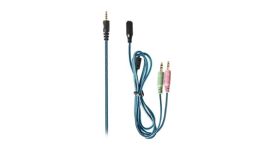 Гарнітура REAL-EL GDX-7500 Black/Blue 447685 фото