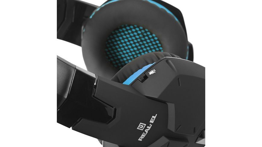 Гарнітура REAL-EL GDX-7500 Black/Blue 447685 фото