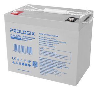 Акумуляторна батарея Prologix 12V 75AH (PL12-75GEL) GEL 513909 фото