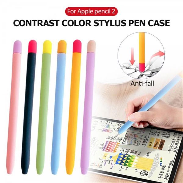 Чохол Goojodoq Matt 2 Golor TPU для стилуса Apple Pencil 2 Blue/Orange (1005002071193896BO) 385740 фото