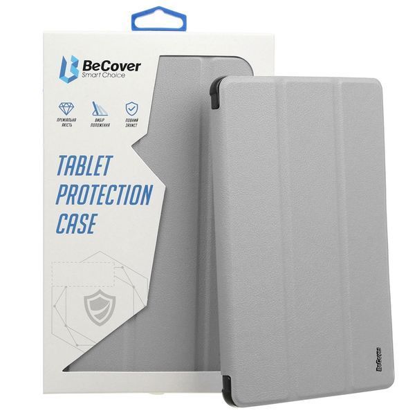 Чохол-книжка BeCover Tri Fold Soft TPU з кріпленням Apple Pencil для Apple iPad Pro 11 2020/2021/2022 Gray (711111) 565326 фото