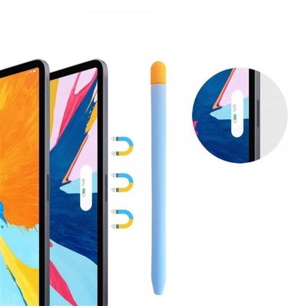 Чохол Goojodoq Matt 2 Golor TPU для стилуса Apple Pencil 2 Blue/Orange (1005002071193896BO) 385740 фото