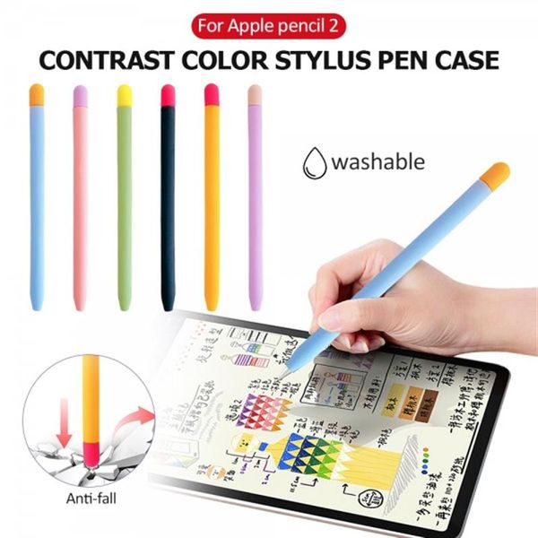 Чохол Goojodoq Matt 2 Golor TPU для стилуса Apple Pencil 2 Blue/Orange (1005002071193896BO) 385740 фото