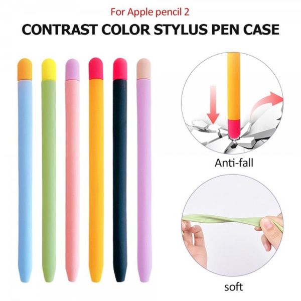 Чохол Goojodoq Matt 2 Golor TPU для стилуса Apple Pencil 2 Blue/Orange (1005002071193896BO) 385740 фото