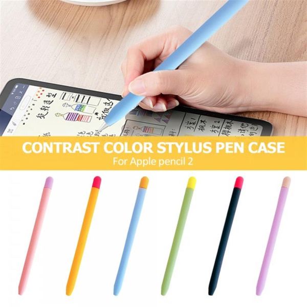 Чохол Goojodoq Matt 2 Golor TPU для стилуса Apple Pencil 2 Blue/Orange (1005002071193896BO) 385740 фото