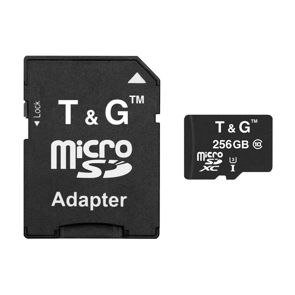 Карта пам`ятi MicroSDXC 256GB UHS-I U3 Class 10 T&G + SD-adapter (TG-256GBSD10U3-01) 351284 фото