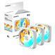 Вентилятор Gigabyte EZ Chain RVS Fan 120 Ice 3-Pack White (GP-GBT EZRVSFAN1203 ICE) 557193 фото 5