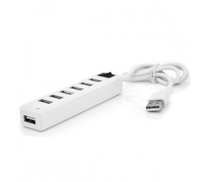 Концентратор USB2.0 Voltronic 7хUSB2.0 White (YT-H7S-W/12904), Blister 427155 фото