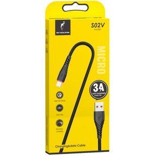 Кабель SkyDolphin S02V USB - micro USB (M/M), 1 м, Black (SDUSB-000591) 529392 фото